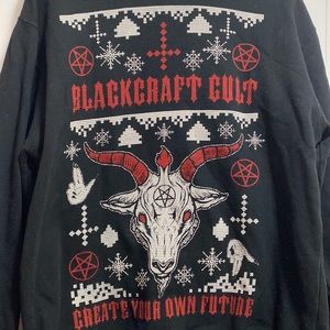 Black craft cult pullover (large)